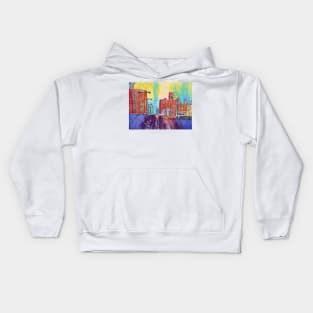 Chicago Cityscape Kids Hoodie